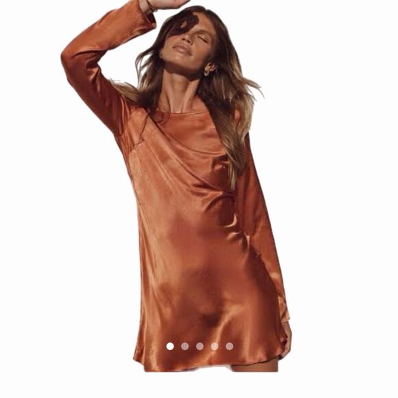 Dissh Dresses & Skirts - Dissh Charli Orange slip mini dress